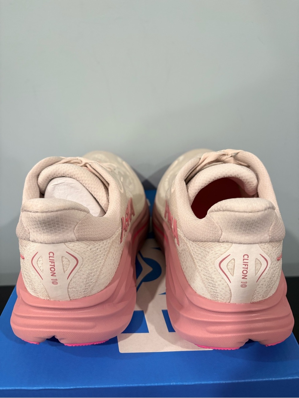 Hoka Clifton 10 | color: Rose Cream / Dried Rose | size: 7.5 wide - Picture 4 of 6